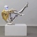 Дизайнерский торшер-статуя Man Statue, хром, 153 см