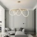 Светильник подвесной бронзовый Eclipsera, металл, трос 120 см, 80*30 см, LED