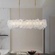Светильник подвесной медный Elutron, медь, мрамор, 120*26 см, LED
