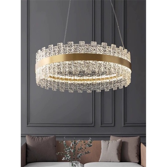 Люстра подвесная, медный, хрусталь, FASHIONABLE 60*16, металл, LED.