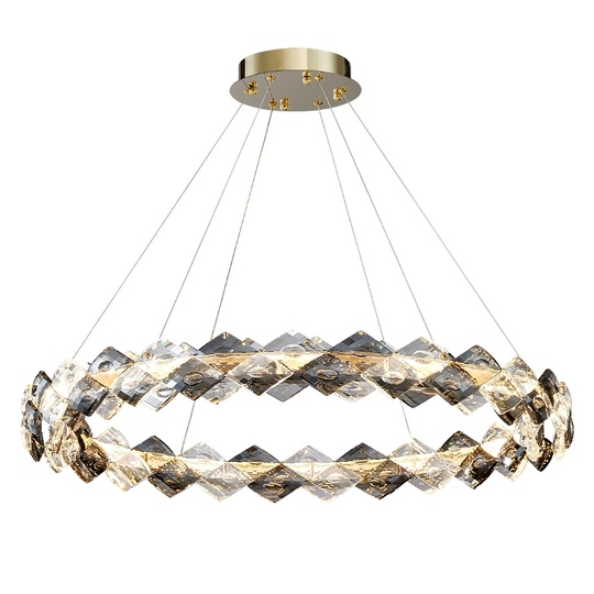Люстра подвесная, медный, кристалл, AYSE 50*60, металл, LED.