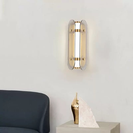 Настенный светильник ABBY, Бра 15*35, бронза, металл, LED.