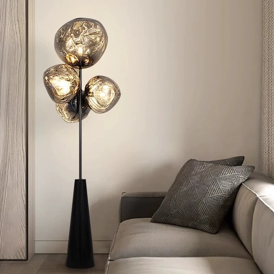 Торшер черный Eleviq, 58*20*175 см, LED, Е27, металл, 14 Вт