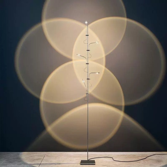 Торшер хром Elixara, 20*20*180 см, LED, металл, 14 Вт