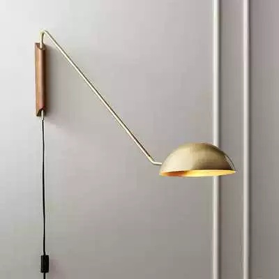 Настенный светильник, Бра, HEL 52*1,17, золотой, металл, LED.