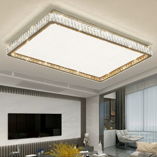 Потолочный светильник, хром, кристалл, IGGY 90*60 металл, LED.