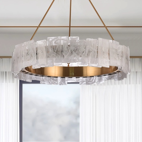 Люстра подвесная, бронза, стекло, CHANTI 100*95, металл, LED