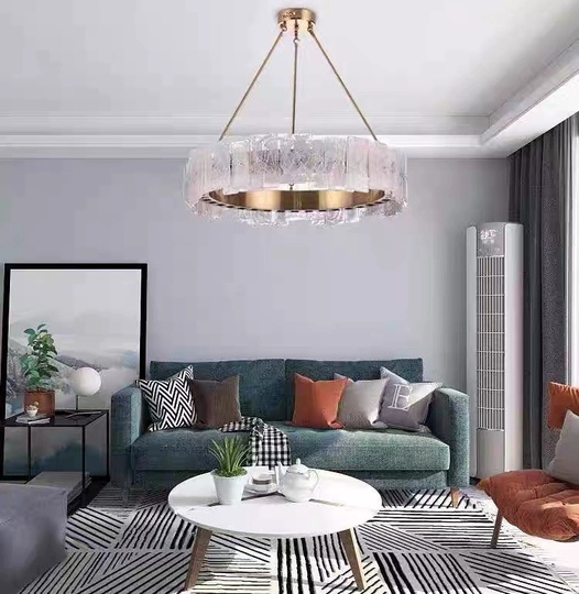 Люстра подвесная, бронза, стекло, CHANTI 80*95, металл, LED