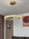 Люстра подвесная, золото, хрусталь, AXTON 80*120, металл, LED