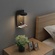 Настенный светильник, БРА BERKER 14*24, черный, металл, LED.
