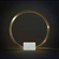 Настольная лампа RING 35*37, белый, бронза, мрамор