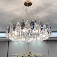 Подвесной светильник BURAK 60*20, золотой, кристалл, металл,  LED.