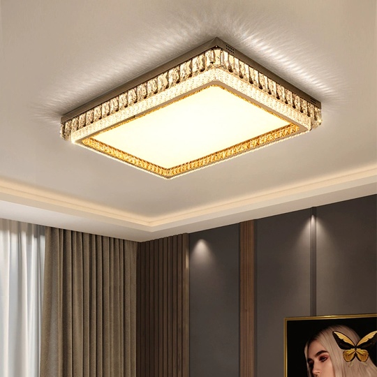 Потолочный светильник, золото, кристалл, LINKA 110*80 металл, LED.