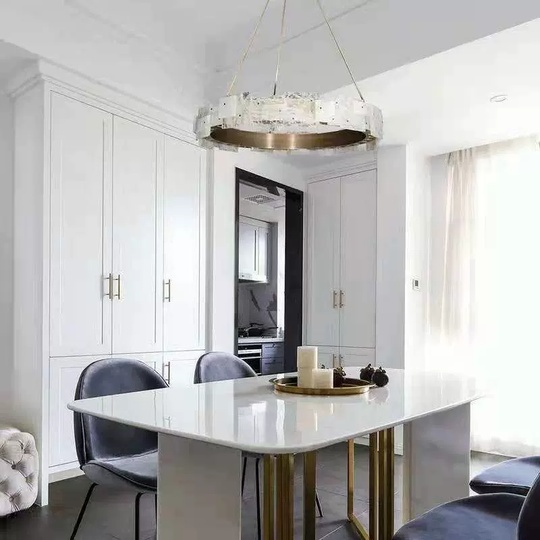 Светильник подвесной бронзовый Alveris, металл, трос 100 см, 90*18 см, LED