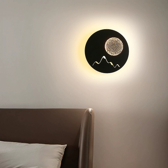 Настенный светильник LEE 25*25, черный, металл, LED.