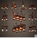 Дизайнерские светильник 50*100 см led, e14, дерево, железо, потолочный