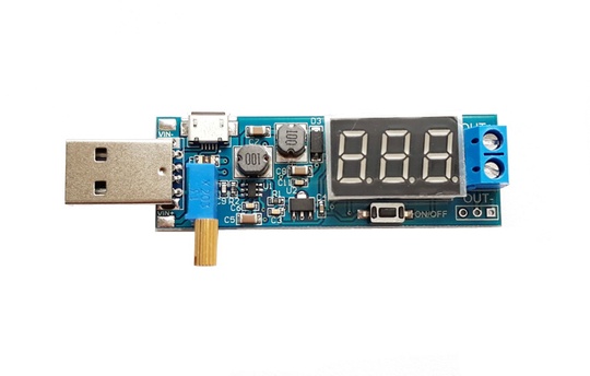 Преобразователь DC-DC USB с индикацией