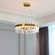Люстра подвесная, медный, стекло, ROYAL 100*25, металл, LED.