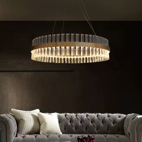 Люстра подвесная, медный, стекло, DECORATIVE 60*18, металл, LED.