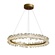 Люстра подвесная, золотой, кристалл, LADYWISE 100*120, металл, LED.