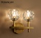 Дизайнерские светильники e14 12*26 см, led, медь, хрусталь, настенный, китай