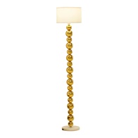 Торшер белый золото Oblina, 35*35*170 см, LED, E27, металл, 14 Вт