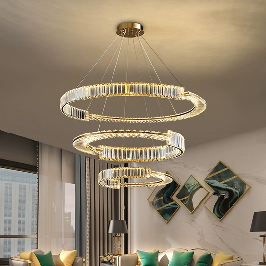 Люстра подвесная, медный, кристалл, AYSEN 60*80*100, металл, LED.