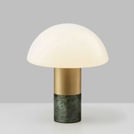 Зеленая настольная лампа MUSHROOM FLAIR, 30*35 см
