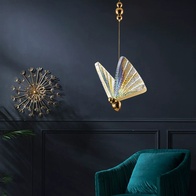 Подвесной светильник золотой Elybron, металл, 18*24 см, светодиодная, LED