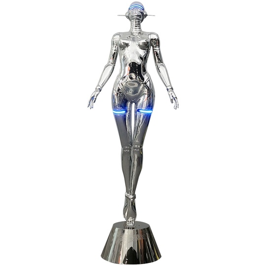Торшер Cyberwoman хромированный, 207 см