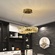 Люстра подвесная, золотой, кристалл, GLAMOROUS 40*10, металл, LED.