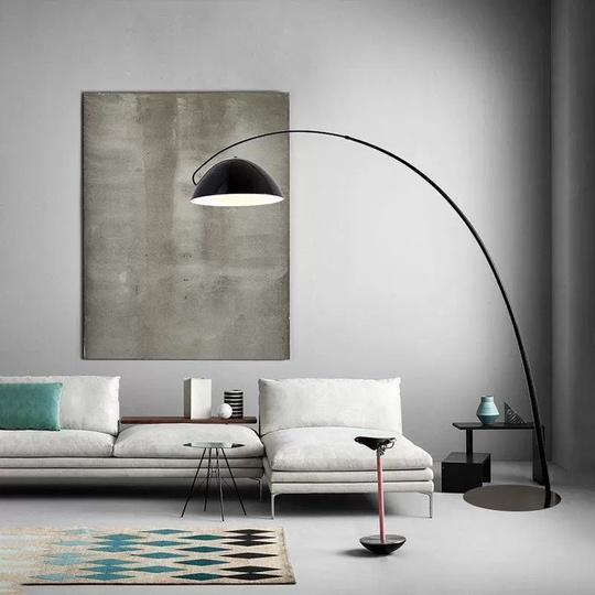 Торшер черный Aelizor, 143*40*180 см, LED, Е27, металл, 10 Вт