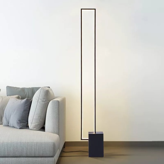 Торшер черный Aloryn, 20*140 см, LED, металл, 48 Вт
