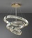 Люстра подвесная, золотой, хрусталь, AYSOY 60*80*100, металл, LED.