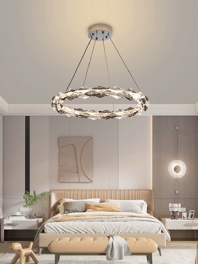 Люстра подвесная, медный, кристалл, AYSE 80*60, металл, LED.