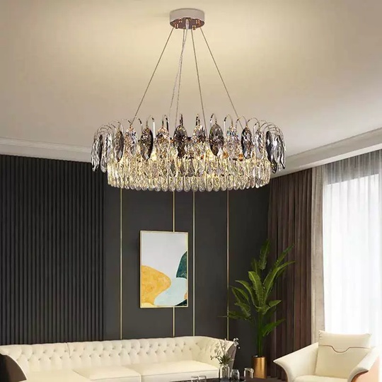 Подвесной светильник BURAK 100*20, золотой, кристалл, металл,  LED.