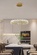 Люстра подвесная, золото, хрусталь, AXTON 80*120, металл, LED
