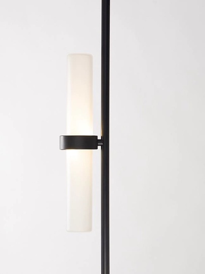 Торшер черный Oriqust, 28*28*170 см, LED, кнопка, металл, 10 Вт