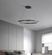 Светильник подвесной черный Elypz, металл, трос 120 см, 60*7.5 см, LED