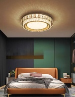 Потолочный светильник, золото, кристалл, LINA 60*16 металл, LED.