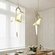 Дизайнерские светильник e14 22*88 см, led, железо, стекло