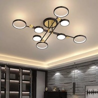 Люстра черная Elystrum, металл, 126*26 см, светодиодная, LED