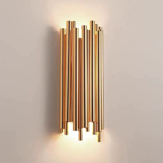 Настенный светильник титановое золото WILL, Бра, 18*40, металл, LED.
