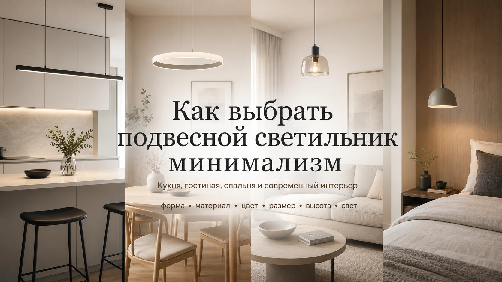 Как выбрать подвесной светильник минимализм: кухня, гостиная, спальня и современный интерьер