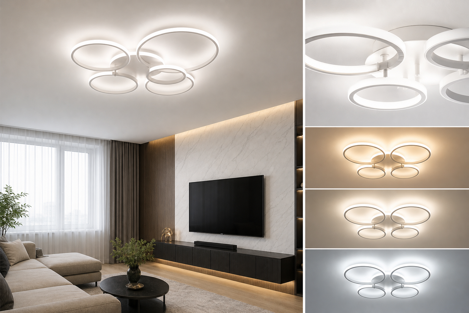 Как выбрать светодиодную люстру: LED, мощность, цветовая температура и отличия от моделей под лампы