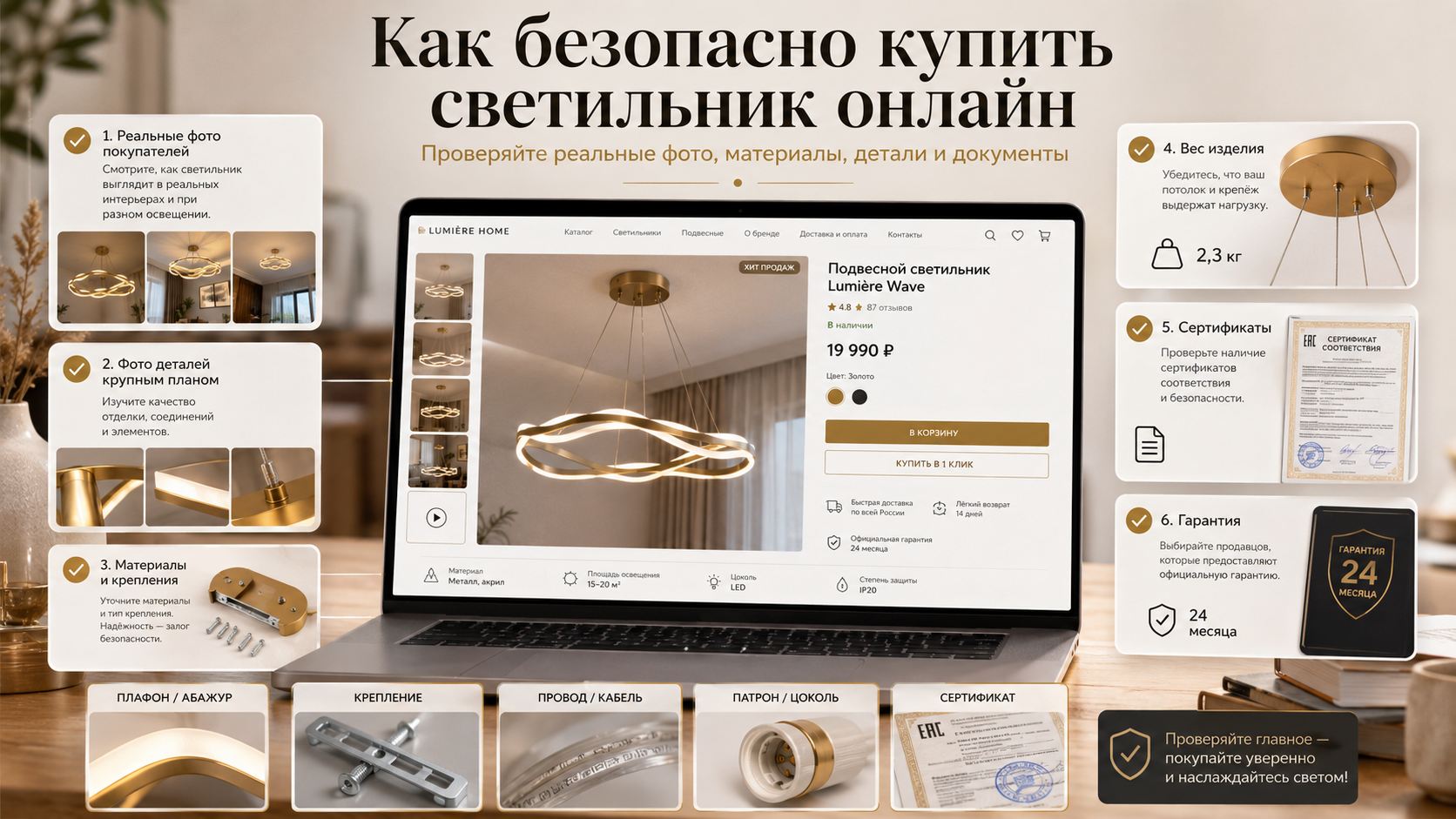 20 частых вопросов о дизайнерских светильниках: как выбрать люстру, бра, торшер и не переплатить
