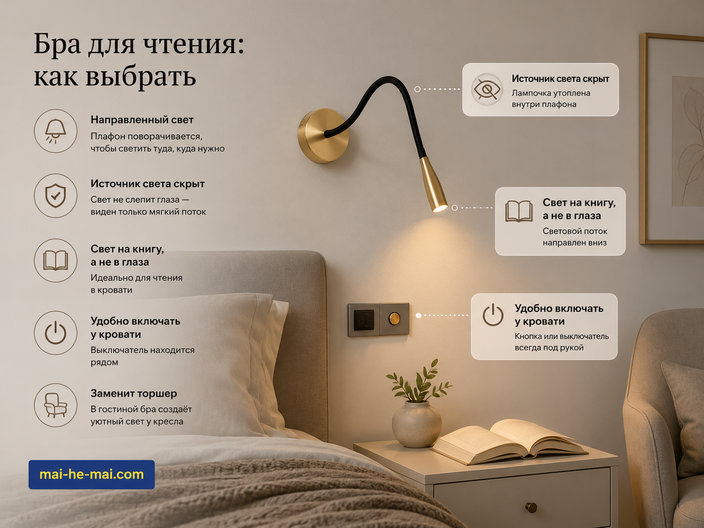 Как выбрать бра и настенные светильники: для спальни, гостиной, коридора и интерьера