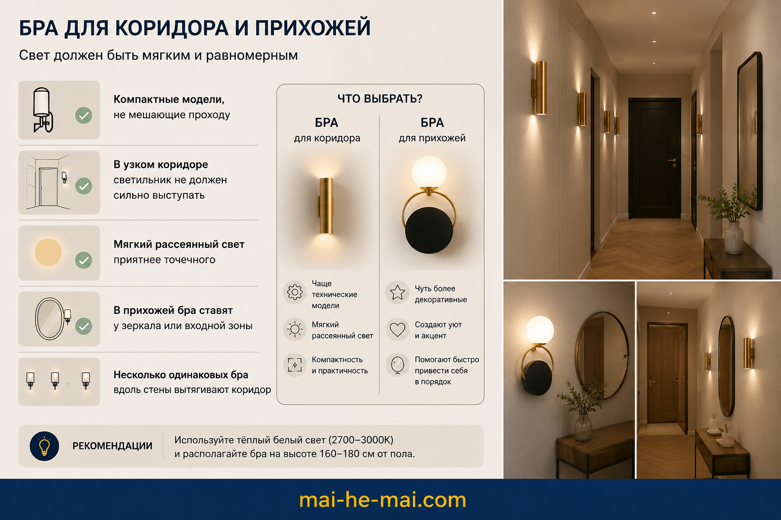 Как выбрать бра и настенные светильники: для спальни, гостиной, коридора и интерьера