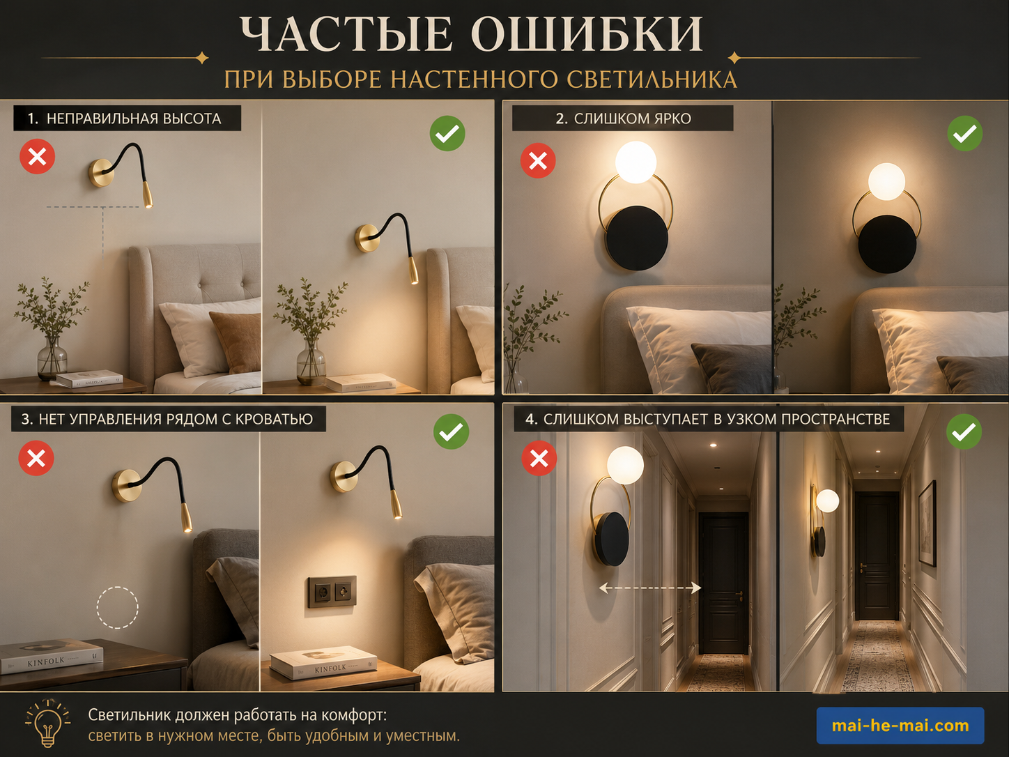 Как выбрать бра и настенные светильники: для спальни, гостиной, коридора и интерьера