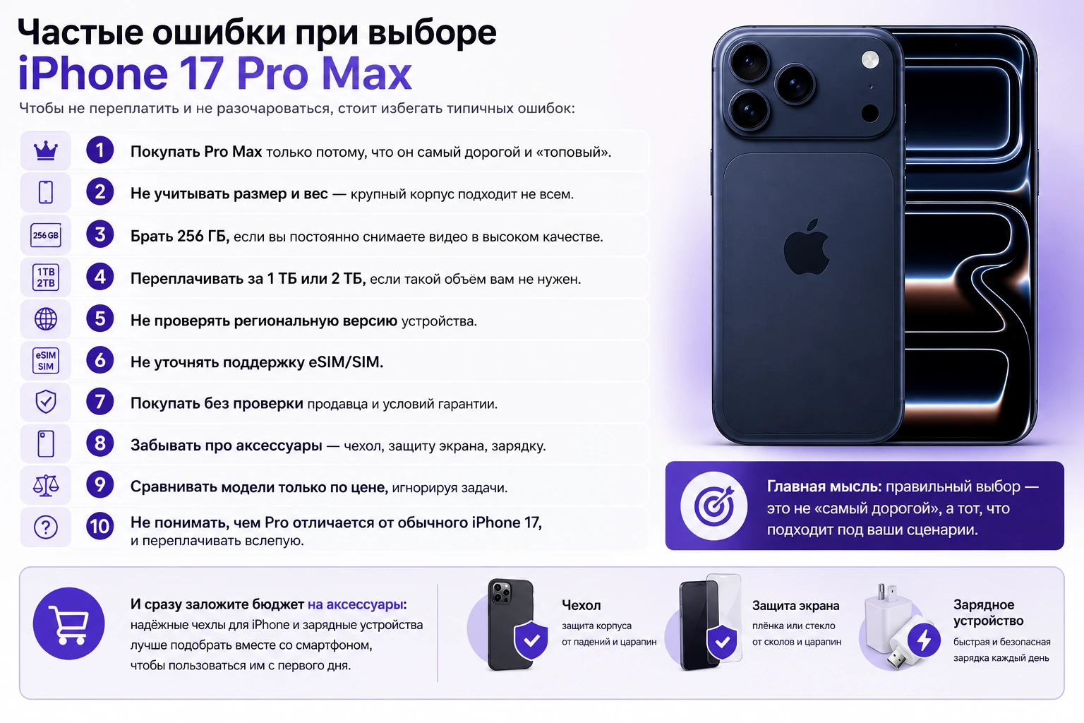 iPhone 17, 17 Pro или 17 Pro Max: что выбрать и стоит ли переплачивать